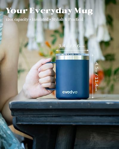 Insulated camping mug with two lids — photo 4