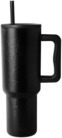 Spiderweb Halloween tumbler with handle 40 oz