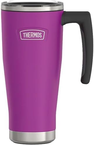 Plum slide lock stainless steel mug 18oz
