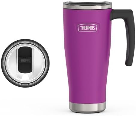 Plum slide lock stainless steel mug 18oz — photo 3