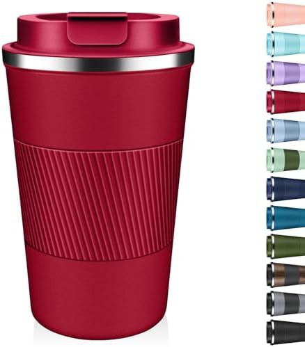 Red stainless steel tumbler 17 oz