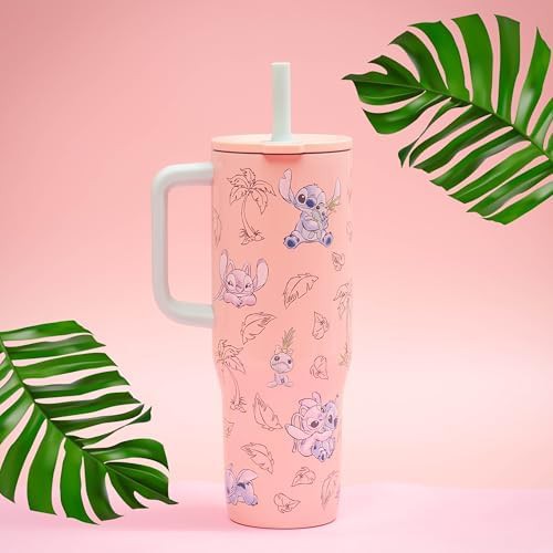 Stitch themed spill proof stainless tumbler — photo 3