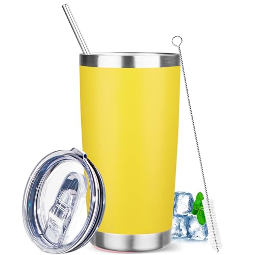 20 oz Tumbler with Lids and Straws
