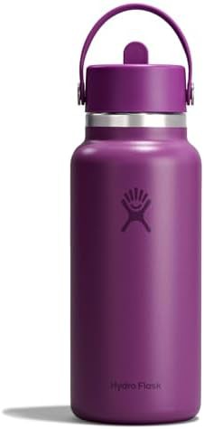 Supernova purple wide mouth insulated water bottle