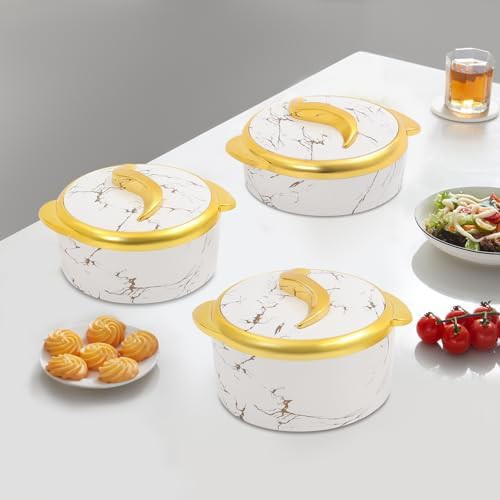 White and gold thermal food container set — photo 3