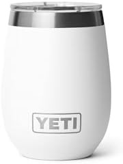 White 10 oz ceramic wine tumbler