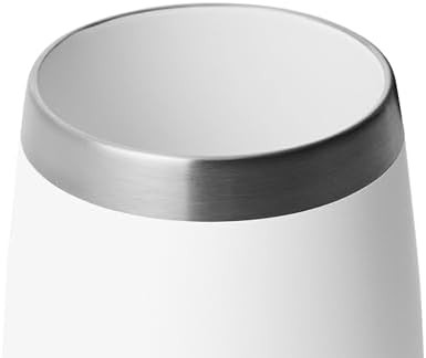 White 10 oz ceramic wine tumbler — photo 3