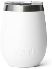 White 10 oz ceramic wine tumbler — photo 4