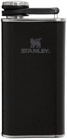 Hammertone black wide mouth flask 8 oz