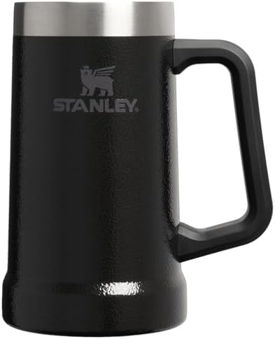 Hammertone black beer stein 24 oz