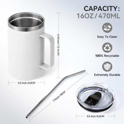 Assorted leakproof coffee mug 16 oz — photo 3