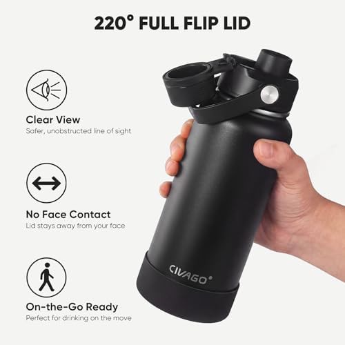 Insulated water bottle with removable straw — photo 3