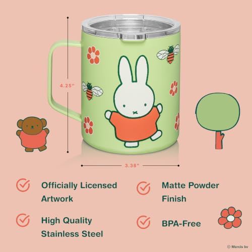 Miffy Stainless Steel Green Camp Mug — photo 3