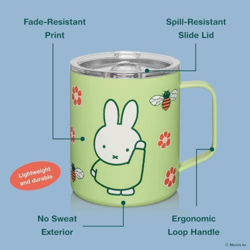Miffy Stainless Steel Green Camp Mug — photo 4