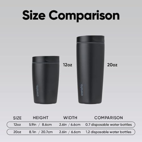 Owala SmoothSip insulated travel coffee cup 12 oz dark — photo 5