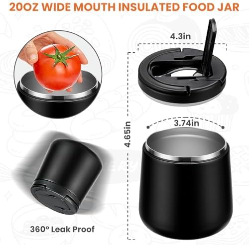 Kids 20oz Insulated Food Jar with Buckle Lid — photo 4