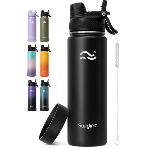 Insulated Water Bottle with Boot (Keep 36hrs Cold) BPA Free